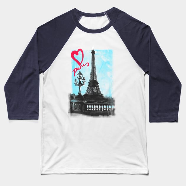 heart paris Baseball T-Shirt by Shirt.ly